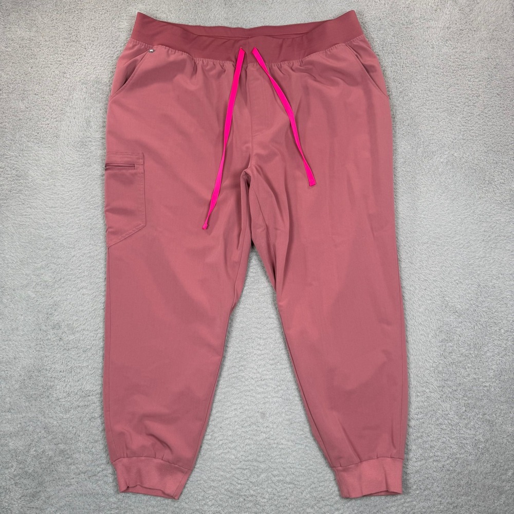 FIGS Zamora Jogger Scrub Pants Womens 4XL Mauve Pink Technical Collection FIONx